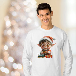 Camiseta Tee dos Homens do Bebê de Natal