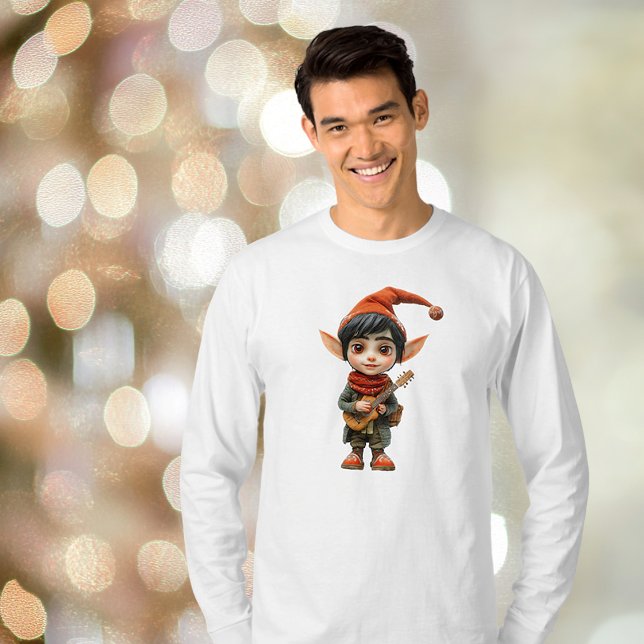 Camiseta Tee dos Homens do Elf de Natal Musical (Criador carregado)