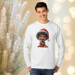 Camiseta Tee dos Homens do Elfo de Natal Feliz