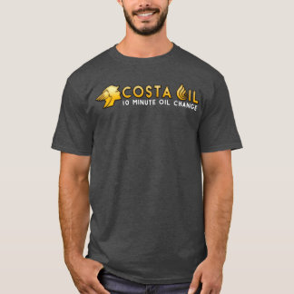 Camiseta Tee Escuro Horizontal do Óleo Costa