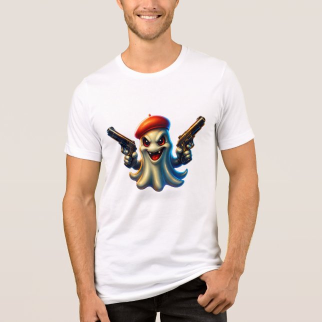 Camiseta Tee Fantasma Pronta para a Batalha - Fantasma Engr (Frente)