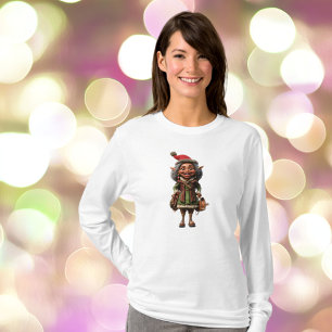 Camiseta Tee feminino do Elfo Fabuloso de Natal
