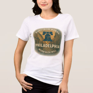 Camiseta Tee Filly de Tripla Mistura   Declaração de patrim