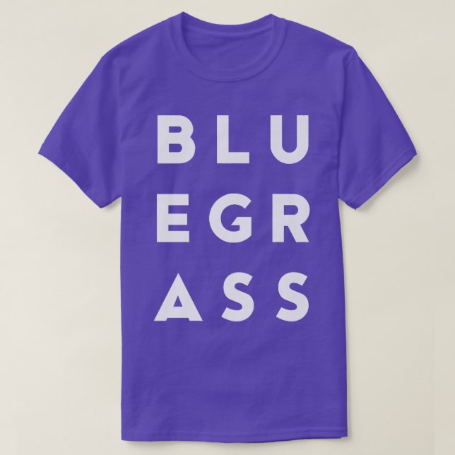 Camiseta Tee Gráfico da Tipografia Bluegrass Moderna - Folk (Frente do Design)