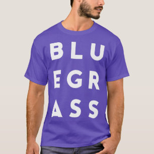 Camiseta Tee Gráfico da Tipografia Bluegrass Moderna - Folk