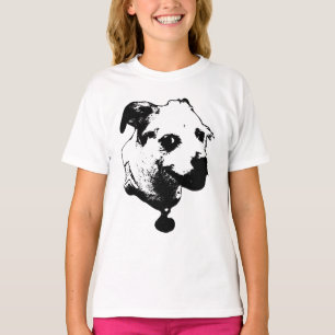 Camiseta Tee Gráfico de Combinação de Terrier Misturado de