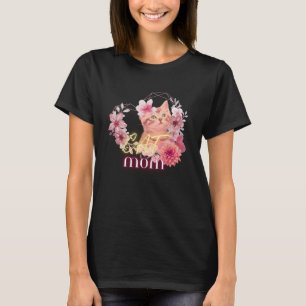Camiseta Tee Gráfico de Cristóvão Floral para Mulheres, Pre