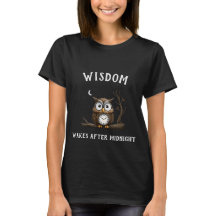 Tee Gráfico de Wise Night Owl