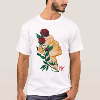 Camiseta Tee Gráfico Lady Rosa