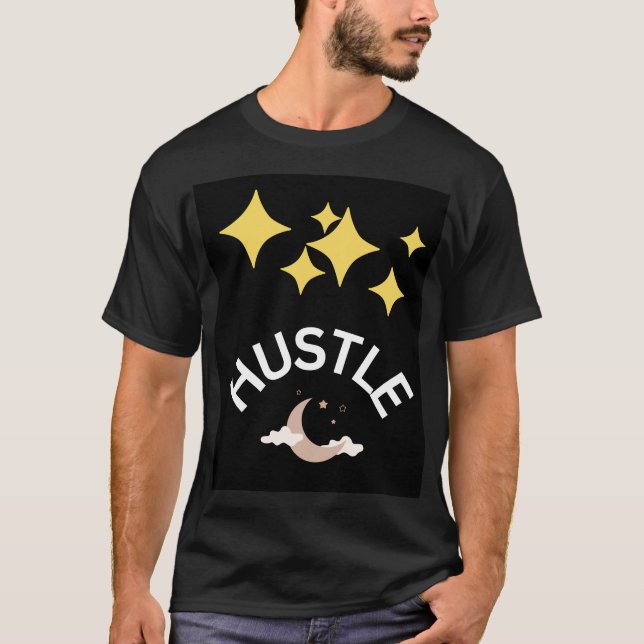 Camiseta "Tee Hustle de Edição Limitada - Negrito e Orienta (Frente)