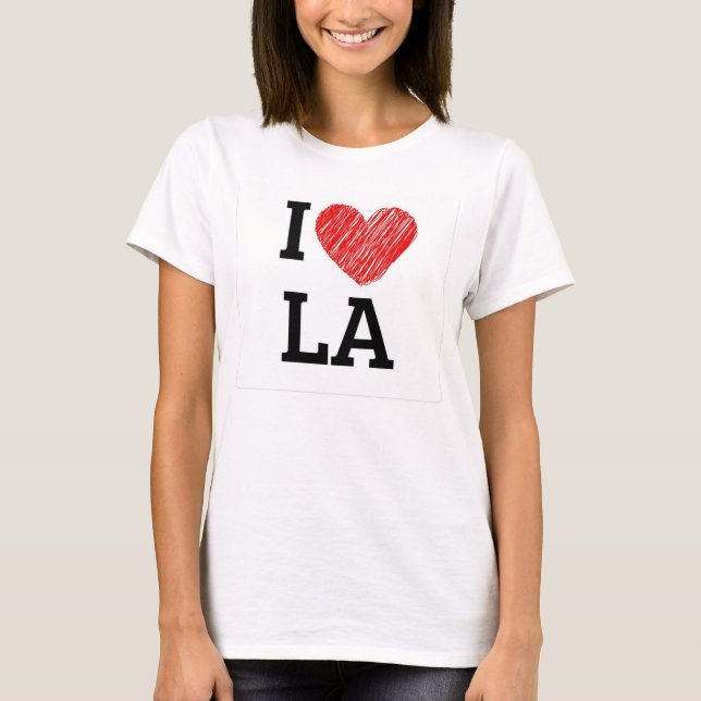 Camiseta Tee "I Love LA" (Frente)