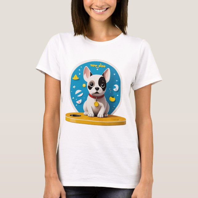 Camiseta Tee Mínima de Mulher Pawfect - Do inspirado em Pix (Frente)