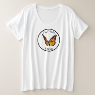Camiseta Tee Monarch Mania, tamanho mais feminino