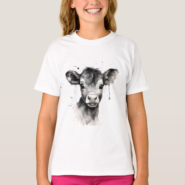 Camiseta 👕 "Tee Moo-Velous" - Impressão de Vaca - 👕 🐄 (Frente)