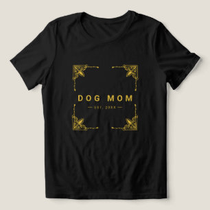 Camiseta Tee na moda Black Tri-Blend para Mães de cães orgu