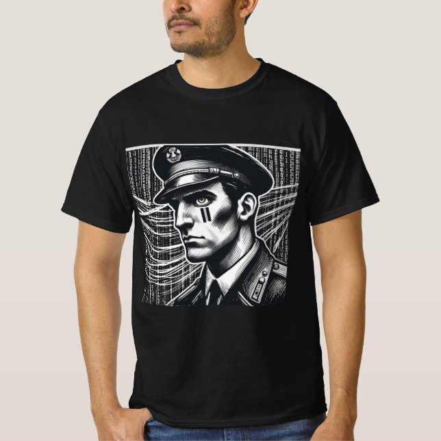 Camiseta Tee Orwellian Oversight 1984 (Frente)