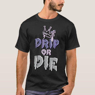 Camiseta Tee Para Corresponder A Jd 11 Drip Violeta Baixo P