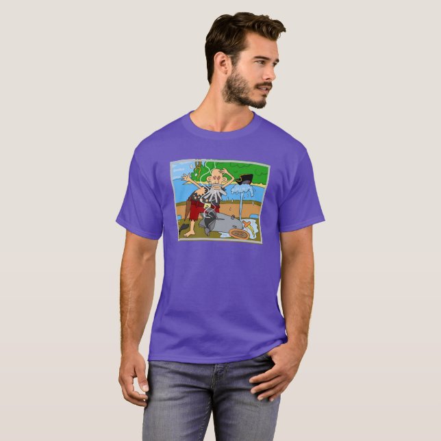 Camiseta tee para ele pelo dalDesignNZ (Frente Completa)