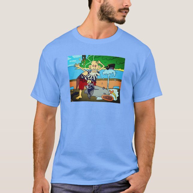 Camiseta tee para ele por dalDesignNZ (até 5XL) (Frente)