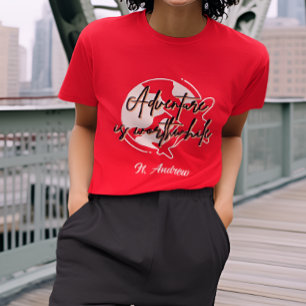 Camiseta Tee Personalizado do Adventure de Tendência