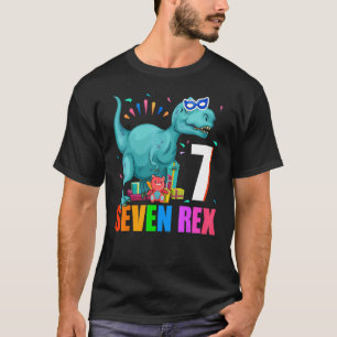 Camiseta Tee Seven Dinossaur 7 Anos Meninos Sete Rex 7 B