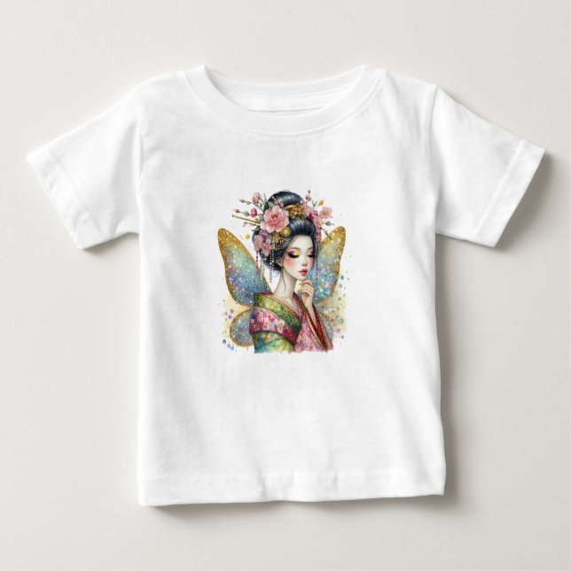 Camiseta tee shirt geisha  (Frente)