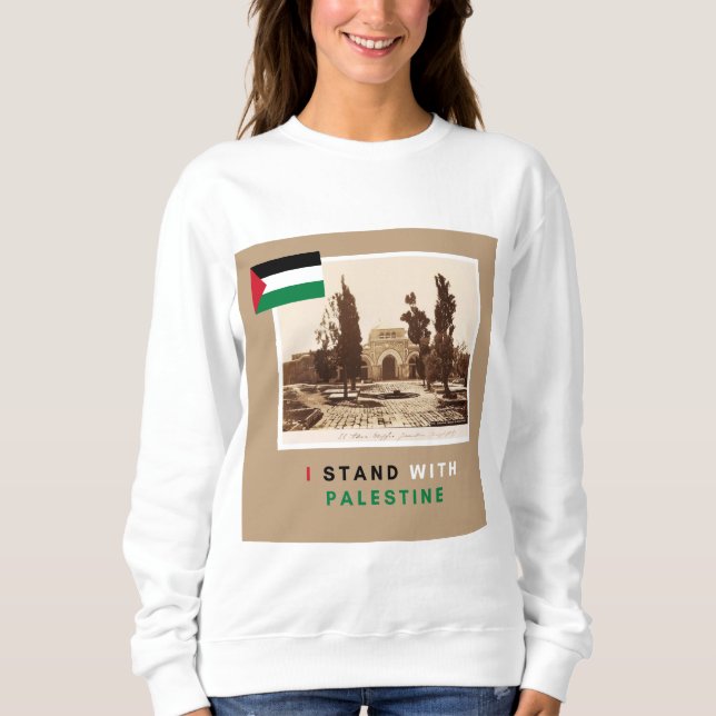 Camiseta Tee shirt "I Stand With Palestine" (Frente)