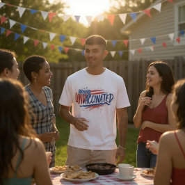 Camiseta Tee Triblend Não Vacinado
