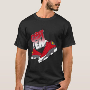 Camiseta Tee Vermelho 13 Gym Que Corresponde Tem Calçados