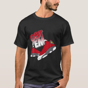 Camiseta Tee Vermelho 13 Gym Que Corresponde Tem Calçados 1