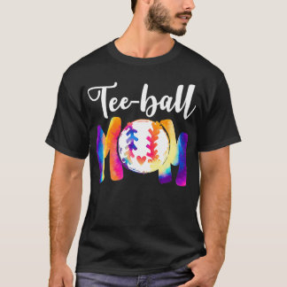 Camiseta Teeball Mãe TieDye Ball Engraçado Mãe Dia de as mã