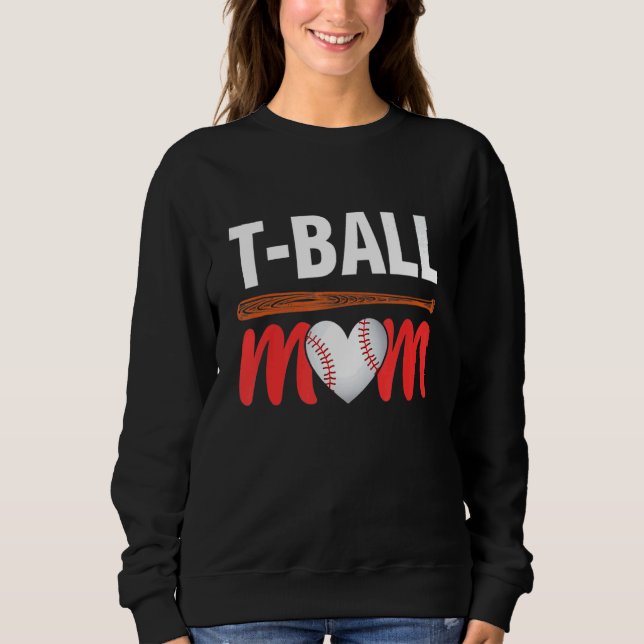 Camiseta Teeball Sports Ball - Dia de as mães Mãe (Frente)