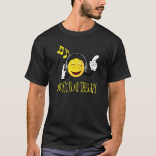 Camiseta Teen Girl Shirt Happy Music é minha terapia para a