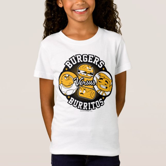 Camiseta Teen Titans Go! | Burgers Versus Burritos (Frente)