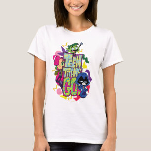 Camiseta Teen Titans Go! "Girls Girls" Animal Print Logo