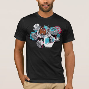 Camiseta Teen Titans Go!   Gráfico Arsenal de Cyborg