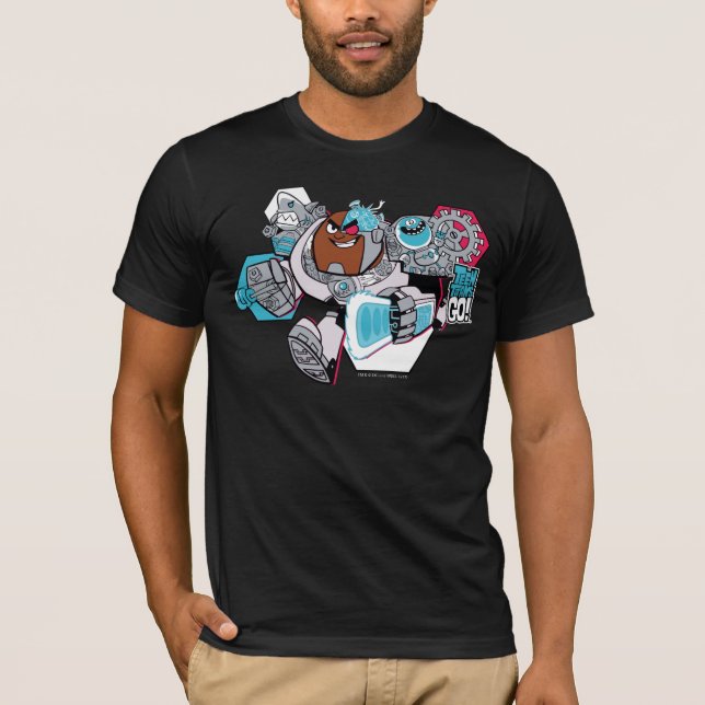 Camiseta Teen Titans Go! | Gráfico Arsenal de Cyborg (Frente)