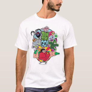 Camiseta Teen Titans Go! Gráfico do grupo de equipes