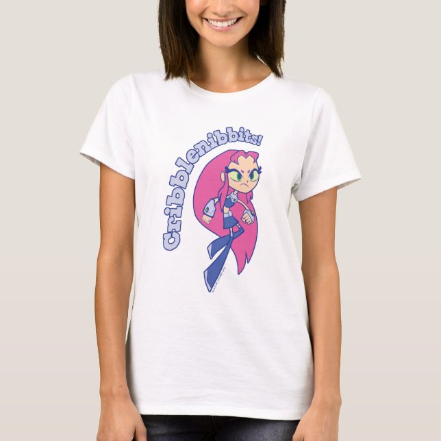 Camiseta Teen Titans Go! | Incêndio "Cribblenibbits!" (Frente)