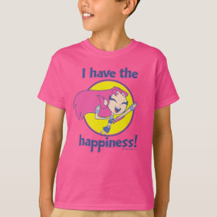 Camiseta Teen Titans Go!   Incêndio "Tenho a felicidade"
