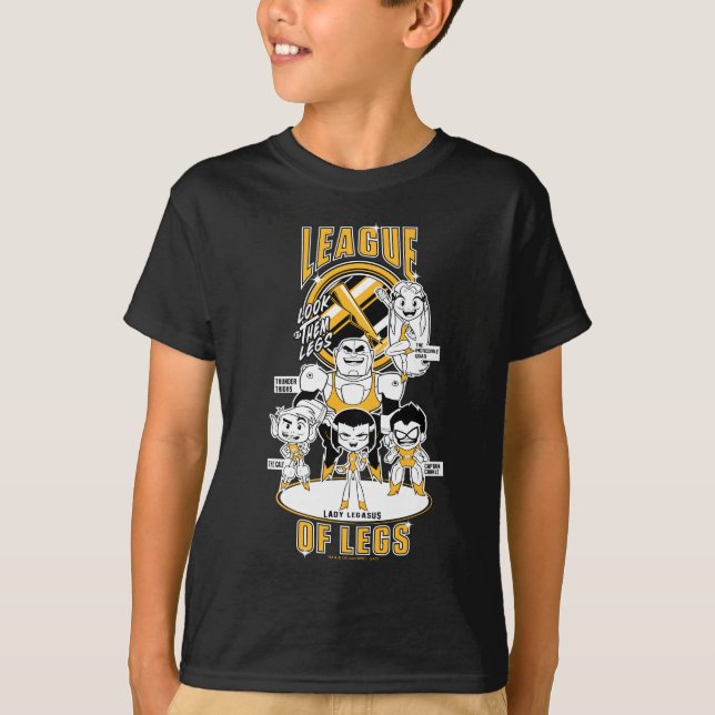 Camiseta Teen Titans Go! | Liga das Pernas (Frente)