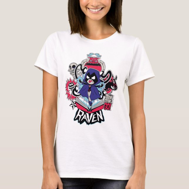 Camiseta Teen Titans Go! | Raven Demonic Powers Graphic (Frente)