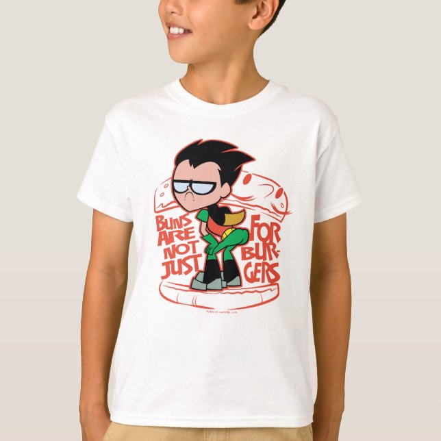 Camiseta Teen Titans Go! | Robin Booty Scooty Buns (Frente)
