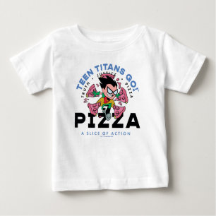 Camiseta Teen Titans Go! Robin "Truth Justice Pizza"