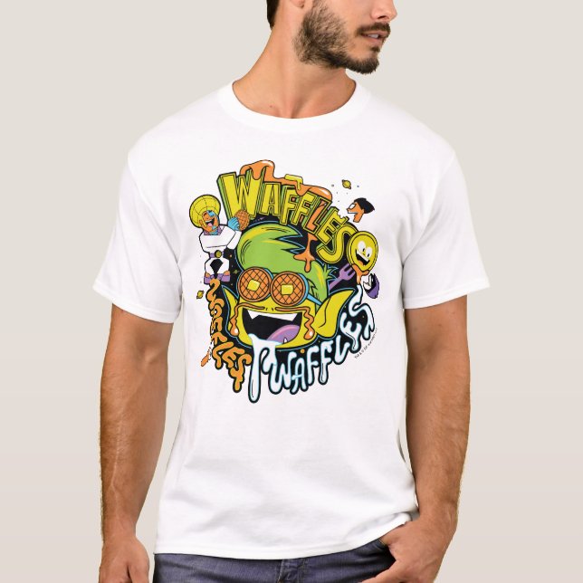 Camiseta Teen Titans Go! | Waffles de Beast Boy (Frente)