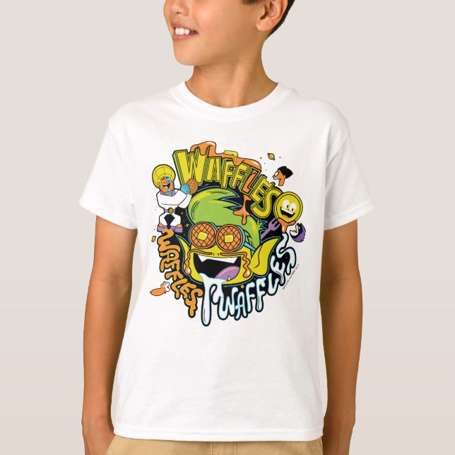Camiseta Teen Titans Go! | Waffles de Beast Boy (Frente)