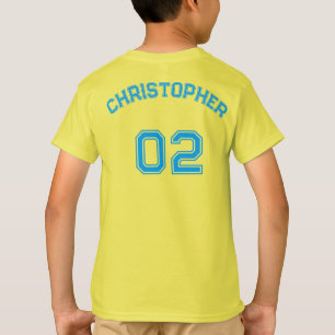 Camiseta Teen Toddler Boy Sports Name