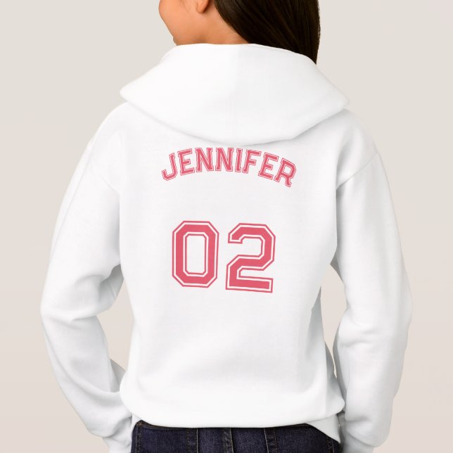 Camiseta Teen Toddler Kids Girl Name (Verso)
