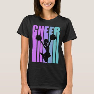 Camiseta Teen Vintage Cheerhead Birthday Diversão Colors Ci