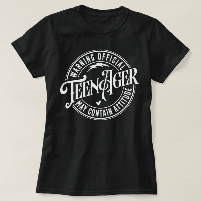 Camiseta Teenager Offical Vintage (Frente do Design)